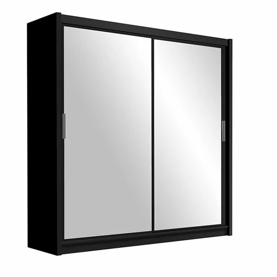 Dulap Paris dulap cu usi culisante din pal melaminat cu feronerie de calitate și compartimentare practică, 160x61x215 cm, alb picture - 3