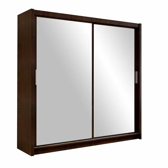 Dulap Paris dulap cu usi culisante din pal melaminat cu feronerie de calitate și compartimentare practică, 203x61x215 cm, alb picture - 4