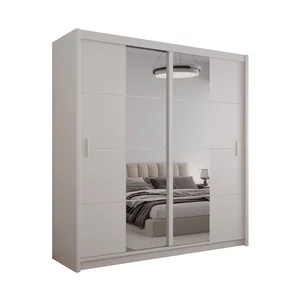 Dulap Porto 2, structura solidă, compartimentare practică, uși culisante, finisaj elegant, 203x61x215 cm, casmir