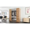 Dulap Praga cu uși glisante și carcasă din PAL melaminat, 200x565x210 cm, stejar picture - 3