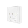Dulap Retro D4 196x58x200 cm Negru picture - 2