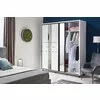 Dulap Rio, alb - 160/224 cm, cu uși glisante, oglindă mare și picioare metalice, PAL melaminat picture - 6