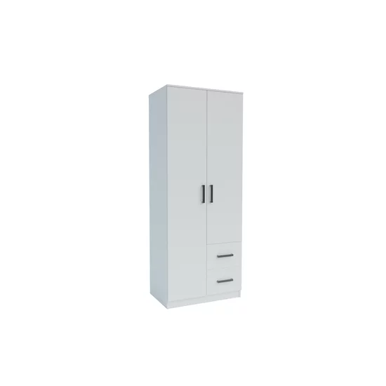 Dulap Simple Sonoma 2D cu sertare, structură PAL melaminat, design modern, 205x80x52 cm, Sonoma picture - 3
