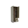 Dulap Simple Sonoma 2D cu sertare, structură PAL melaminat, design modern, 205x80x52 cm, Sonoma picture - 6
