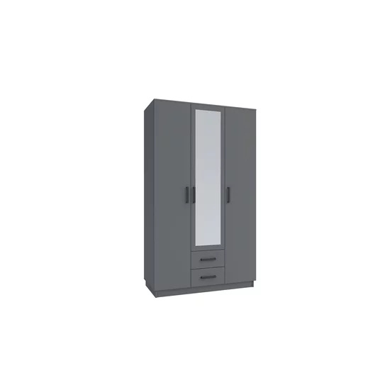 Dulap Simple Sonoma 3D cu sertare, structură PAL melaminat, organizare practică, 205x120x52 cm, Sonoma picture - 6