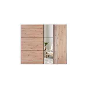Dulap Sintra Spațios, PAL Laminat, 250x215x65 cm, Stejar Artizanal