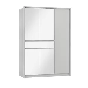 Dulap Split cu uși glisante, carcasă din PAL și feronerie Hettich, 157x65x217 cm, alb