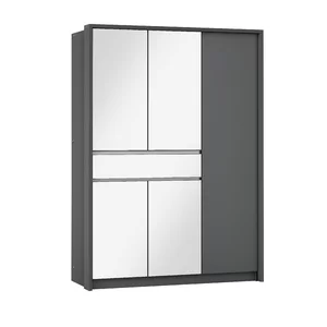 Dulap Split Grafit cu design modern și carcasă din PAL, 157x65x217 cm, grafit