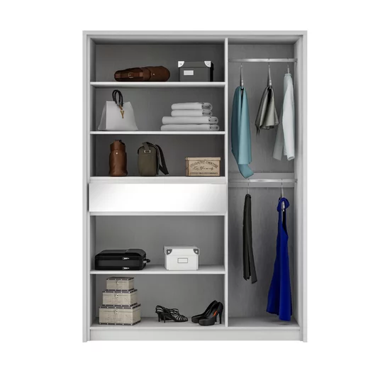 Dulap Split Grafit cu design modern și carcasă din PAL, 157x65x217 cm, grafit picture - 2