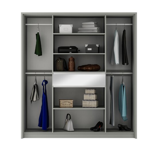 Dulap Split Grafit 200x65x217 cm Grafit picture - 2