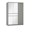Dulap Split Platinum 157x65x217 cm Gri picture - 1