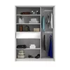 Dulap Split Platinum cu uși glisante și PAL melaminat, 157x65x217 cm, gri picture - 2