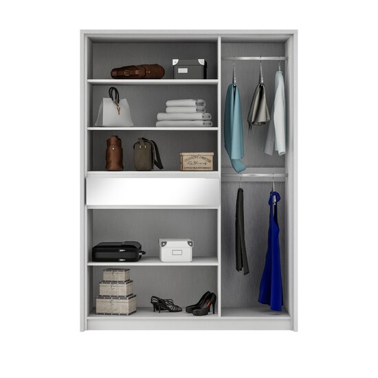 Dulap Split Platinum 157x65x217 cm Gri picture - 2