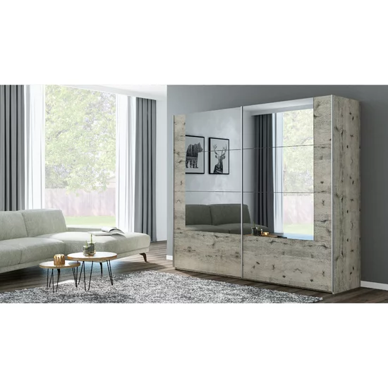 Dulap Talin cu uși glisante și carcasă din PAL, 250x65x215 cm picture - 3