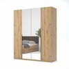 Dulap Teddy 4 Usi cu Oglinda Stejar 210x179.2x55 cm picture - 1