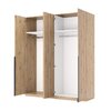 Dulap Teddy 4 Usi Stejar 210x179.2x55 cm picture - 2
