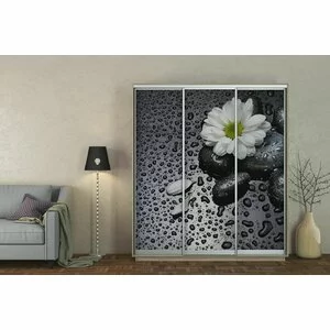 Dulap Cu Uși Culisante Photoprint, Decor Imprimat Pe Panouri Mari, PAL, 190x45x240 cm, Culoare La Alegere