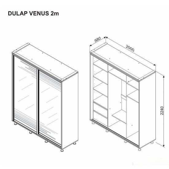 Dulap Venus 2,00 Cremona picture - 4