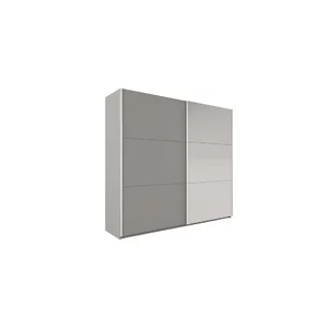 Dulap Vigo PAL Melaminat, Usi Glisante, 200x65x215 cm Platinium