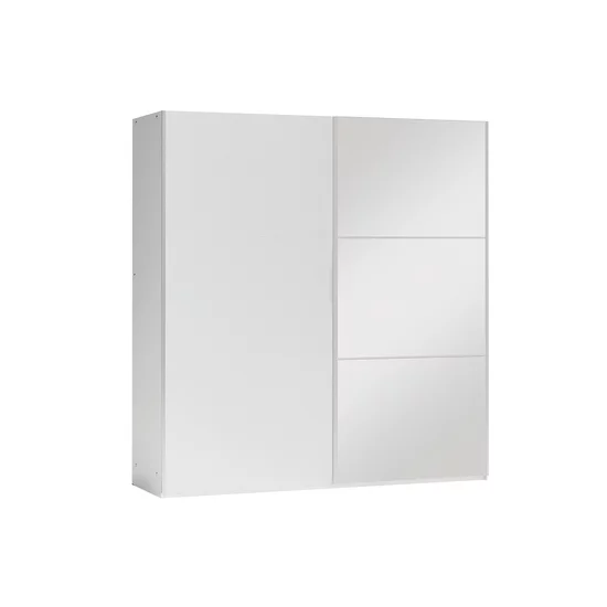 Dulap Vigo PAL Melaminat, Usi Glisante, 200x65x215 cm Alb picture - 2