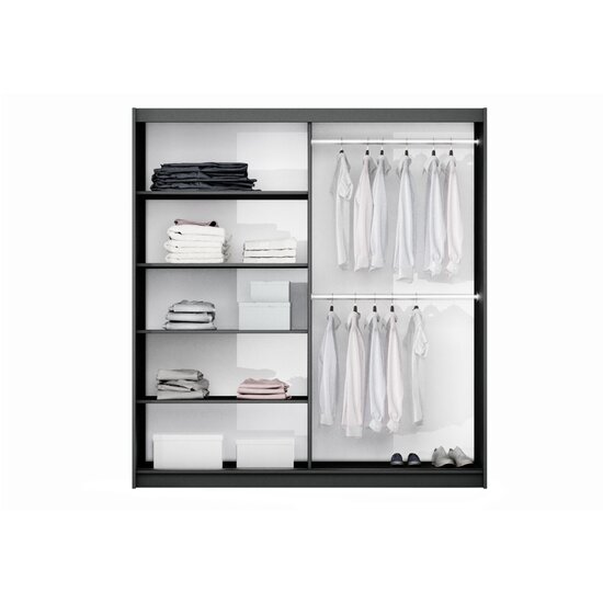 Dulap Vigo 200x65x215 cm Alb picture - 3