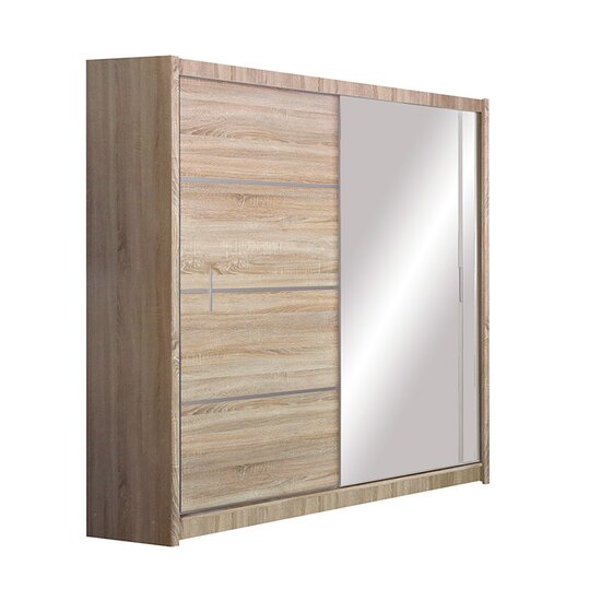 Dulap Vista cu feronerie Hafele și ghidaje aluminiu, pal melaminat, 180x61x215 cm, alb picture - 4