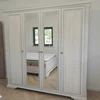 Dulap White 4D(2S), 4 uși, 2 sertare, MDF frezat și PAL melaminat, 226x63.5x221 cm, frasin alb și pin argintiu picture - 4