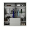 Dulap Wieden 208x65x217 cm Alb picture - 2