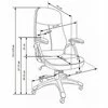 Scaun Edison, formă ergonomică și stabilitate sporită, structură metalică, 41x56x86 cm, negru picture - 4
