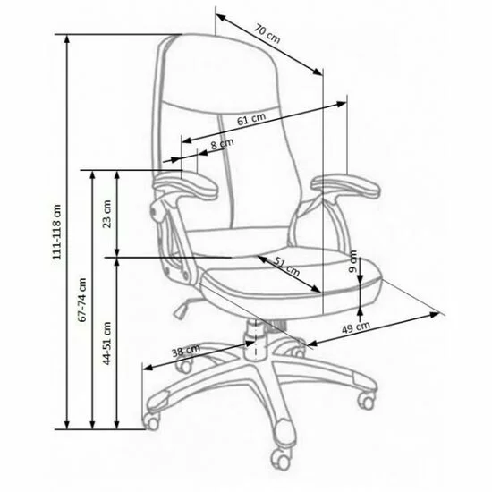 Scaun Edison, formă ergonomică și stabilitate sporită, structură metalică, 41x56x86 cm, negru picture - 4