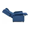 Fotoliu Agustin 2 culisant, tapițat catifea premium, funcție recliner, 75x92(160)x107 cm, albastru picture - 2
