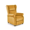 Fotoliu Agustin 2 culisant, tapițat catifea premium, funcție recliner, 75x92(160)x107 cm, galben picture - 1