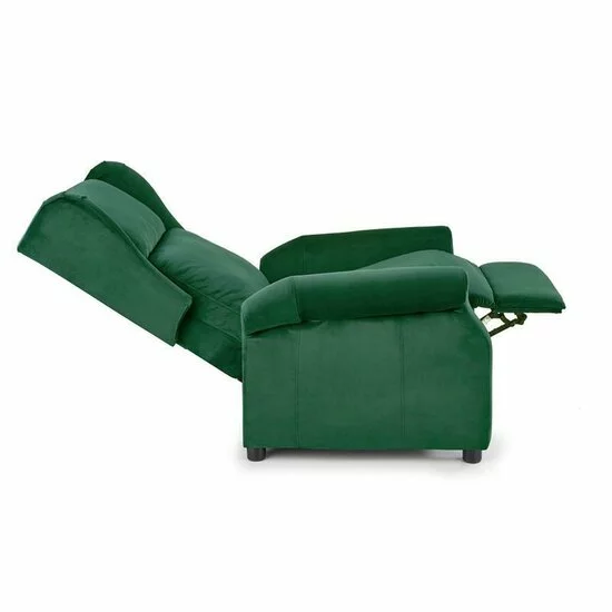 Fotoliu Agustin 2 culisant, tapițat catifea premium, funcție recliner, 75x92(160)x107 cm, verde picture - 2