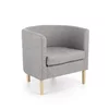 Fotoliu Clubby, Design Compact, Tapițerie Textilă, 58x66x64 cm, Gri picture - 1