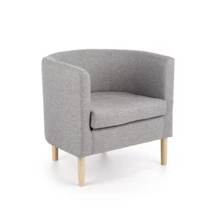 Fotoliu Clubby, Design Compact, Tapițerie Textilă, 58x66x64 cm, Gri