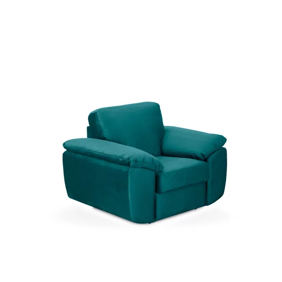 Fotoliu Emily tapițat, catifea moale, design modern, 115x97x88 cm, verde picture - 3