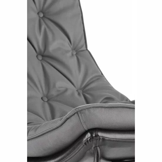 Fotoliu balansoar Indigo, cu structură din metal și lemn, 72x110x100 cm, gri picture - 7