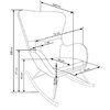 Fotoliu Balansoar Liberto 72x100x106 cm Crem picture - 6