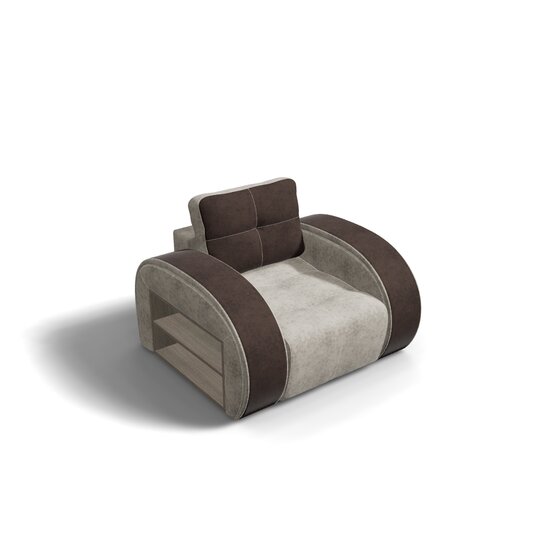 Fotoliu Madrid cu tapițerie din stofă și saltea HR, cadru din lemn, 940x950 cm, culoare personalizabilă picture - 3