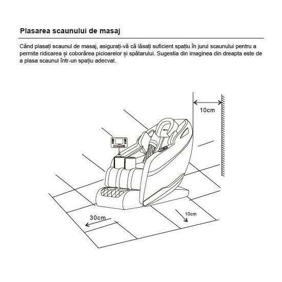 Fotoliu masaj gravitație zero crem/alb, funcție încălzire, bluetooth, role picioare, airbag complet picture - 25