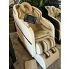Fotoliu masaj gravitație zero crem/alb, funcție încălzire, bluetooth, role picioare, airbag complet picture - 19