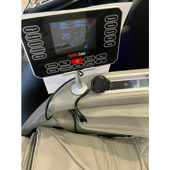 Fotoliu Masaj Crem VD-A002  încălzire, bluetooth, role 3D, airbag corp complet, LED touch, Șină SL-TRACK, picture - 12