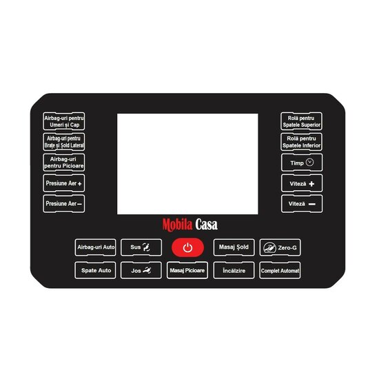 Fotoliu masaj gravitație zero alb, funcție încălzire, bluetooth, role picioare, airbag complet picture - 18