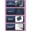 Fotoliu masaj gravitație zero alb, funcție încălzire, bluetooth, role picioare, airbag complet picture - 24