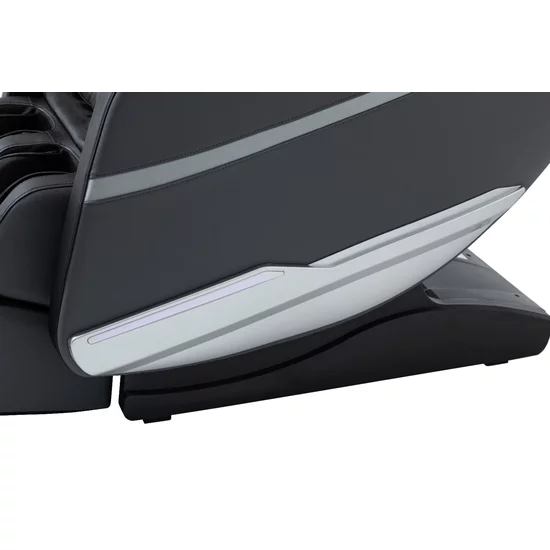 Fotoliu masaj gravitație zero gri, încălzire, bluetooth, role picioare, airbag corp complet, LED touch picture - 9