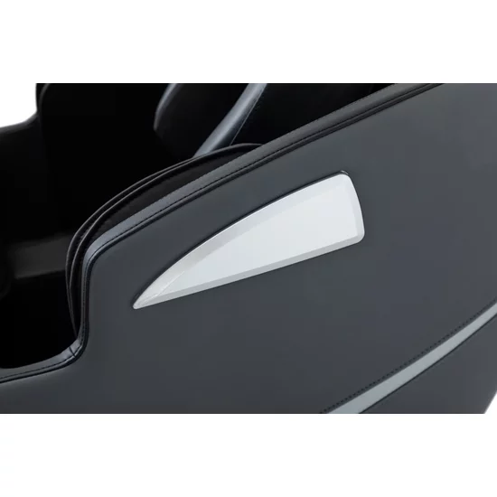 Fotoliu masaj gravitație zero gri, încălzire, bluetooth, role picioare, airbag corp complet, LED touch picture - 7