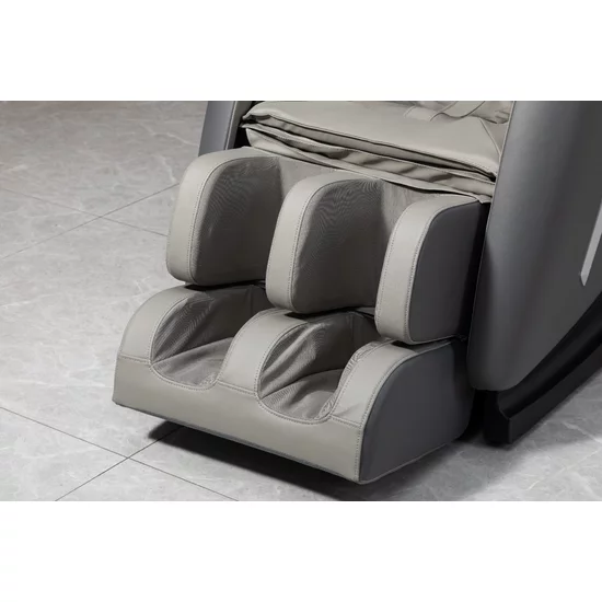Fotoliu masaj gri cu încălzire, bluetooth role 3D, airbag corp complet, LED touch, Șină SL-TRACK picture - 10