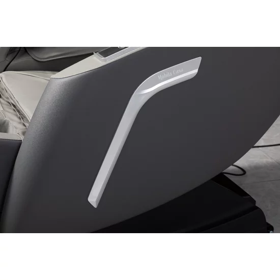 Fotoliu masaj gri cu încălzire, bluetooth role 3D, airbag corp complet, LED touch, Șină SL-TRACK picture - 11