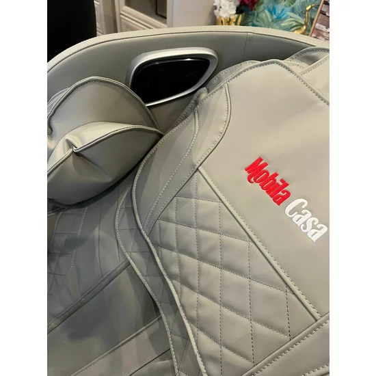 Fotoliu masaj gri cu încălzire, bluetooth role 3D, airbag corp complet, LED touch, Șină SL-TRACK picture - 19