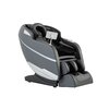 Fotoliu masaj gravitație zero negru/gri, încălzire, bluetooth, role picioare, airbag corp complet, LED touch picture - 1
